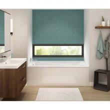 Maax 106220-L-003-001 - Exhibit IF 65.875 in. x 32 in. Alcove Bathtub with Whirlpool System Left Drain in White