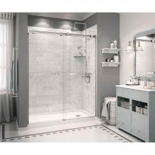 Maax 106356-R-000-001 - Zone 59.875 in. x 32 in. x 4 in. Rectangular Configurable Shower Base with Right Drain in White
