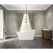 Maax 106387-000-001 - Joan 61 in. x 32 in. Freestanding Bathtub with End Drain in White