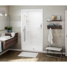 Maax 107004-SL-000-001 - ALLIA SHR-4834 Acrylic Alcove Center Drain Three-Piece Shower in White