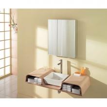 Maax 124901-801-084-000 - Element BV2426 24 in. x 5 in. x 26 in. Bi-View Beveled Edge Medicine Cabinet in Chrome