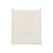 Maax 140098-L-003-007 - TSEA60 59.75 in. x 34 in. x 76.5 in. 1-piece Tub Shower with Whirlpool Left Drain in Biscuit