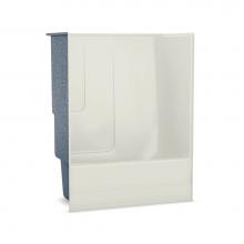 Maax 140101-R-003-007 - TSEA63 60 in. x 34 in. x 77.75 in. 1-piece Tub Shower with Whirlpool Right Drain in Biscuit