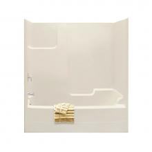 Maax 140103-L-003-004 - TSEA72 71.75 in. x 35.75 in. x 75 in. 1-piece Tub Shower with Whirlpool Left Drain in Bone