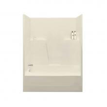 Maax 140107-R-000-004 - TSTEA60 60 in. x 34 in. x 78 in. 1-piece Tub Shower with Right Drain in Bone