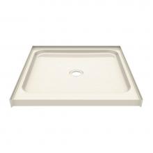 Maax 145020-000-004 - SPL 31.875 in. x 32 in. x 4.375 in. Square Alcove Shower Base with Center Drain in Bone
