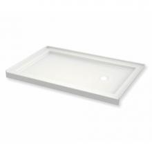 Maax 410004-L-541-007 - B3 Base 6030 Round Drain Stabili-T, Alcove Biscuit