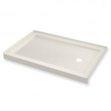 Maax 410005-L-541-007 - B3 Base 6032 Round Drain Stabili-T, Alcove Biscuit