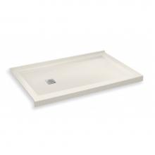 Maax 420005-L-542-007 - B3 Base 6032 Square Drain Stabili-T, Corner Left Biscuit