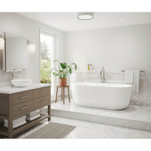 Maax 107512-000-001-000 - Malindi 67 x 30 Acrylic Freestanding Oval Center Drain Bathtub in White