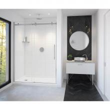 Maax 138470-900-350-000 - Vela 56 1/2-59 x 78 3/4 in. 8mm Sliding Shower Door for Alcove Installation with Clear glass in Ch