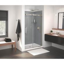 Maax 138761-900-305-000 - Inverto 43-47 x 70 1/2-74 in. 8mm Sliding Shower Door for Alcove Installation with Clear glass in
