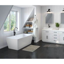 Maax 107513-000-001-000 - Nakuru 67 x 31 Acrylic Freestanding Rectangular Center Drain Bathtub in White