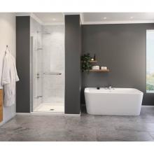 Maax 139584-810-084-000 - Capella 78 32 1/2-35 1/2 x 78 in. 8 mm Pivot Shower Door for Alcove Installation with GlassShield&