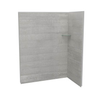 Maax 107465-304-516-000 - Utile 6032 Composite Direct-to-Stud Two-Piece Corner Shower Wall Kit in Factory Rough Vapor