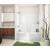 TSOT6042 60 in. x 42 in. x 72 in. 1-piece Tub Shower with Whirlpool Left Drain in Sterling Silver