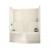 TSOT6042 60 in. x 42 in. x 72 in. 1-piece Tub Shower with Whirlpool Left Drain in Bone
