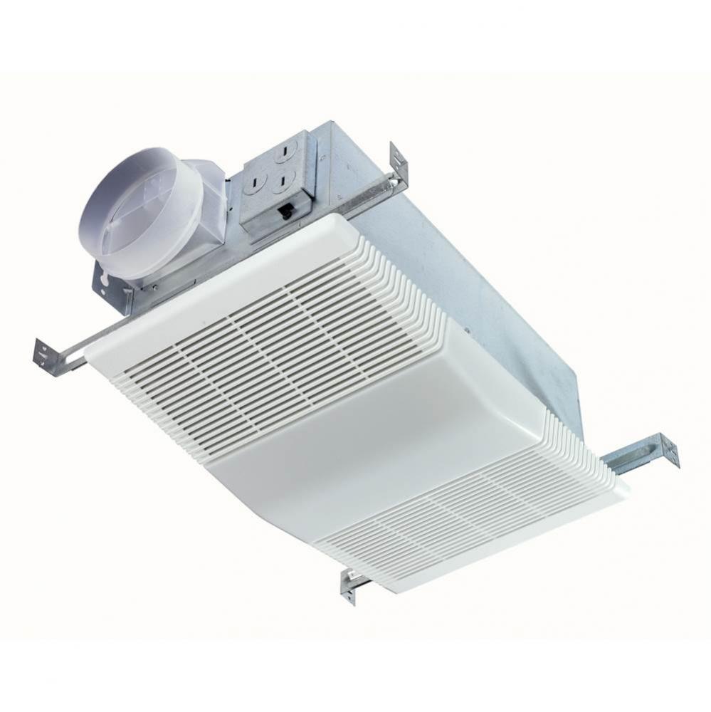 NuTone&#xae; 70 CFM Ventilation Fan with Light, White Polymeric Lens and Grille, 4.0 Sones