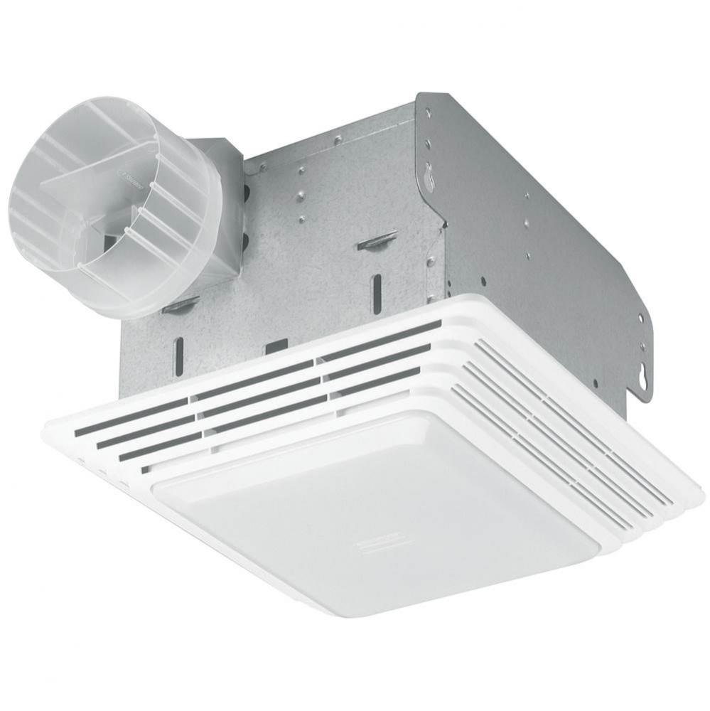 Heavy Duty 80 CFM Ventilation Fan with Incandescent Light, 2.5 Sones