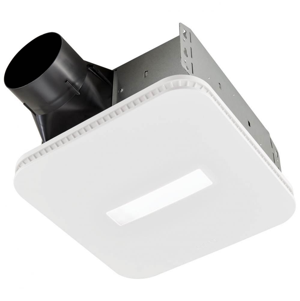 Broan FLEX 80 CFM Bathroom Exhaust Fan w/ CLEANCOVER™ Grille and LED, ENERGY STAR&#xae;