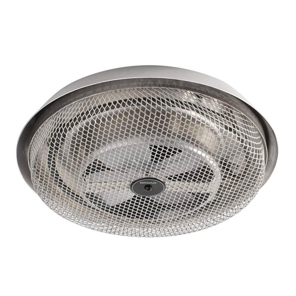 Fan-Forced Ceiling Heater, Aluminum Low-profile , Enclosed Sheathed Element, 1250 W, 120 VAC
