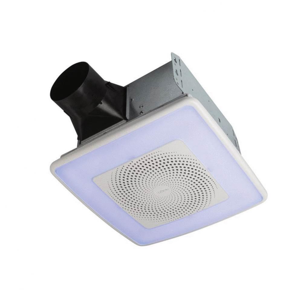 NuTone ChromaComfort 110 cfm Ventilation Fan with 24 Color Selectable LED, 1.5 sones, Energy Star