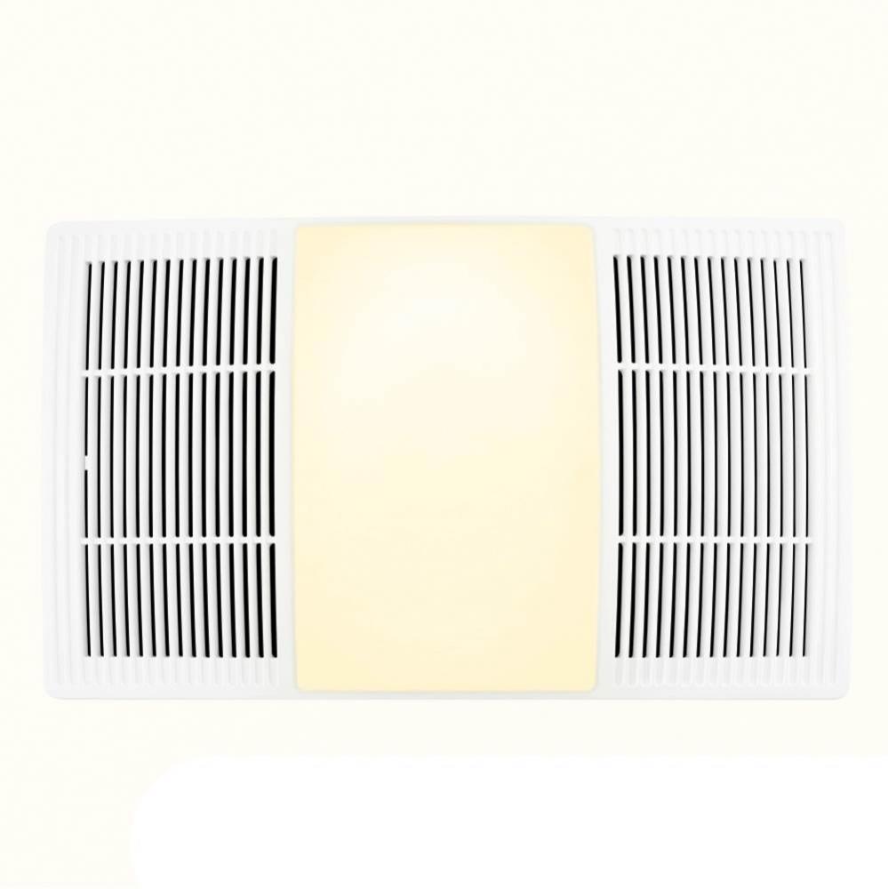 NuTone 100/110 cfm Size Heater Exhaust Cover Upgrade With Dimmable LED and Color Adjustable CCT Li