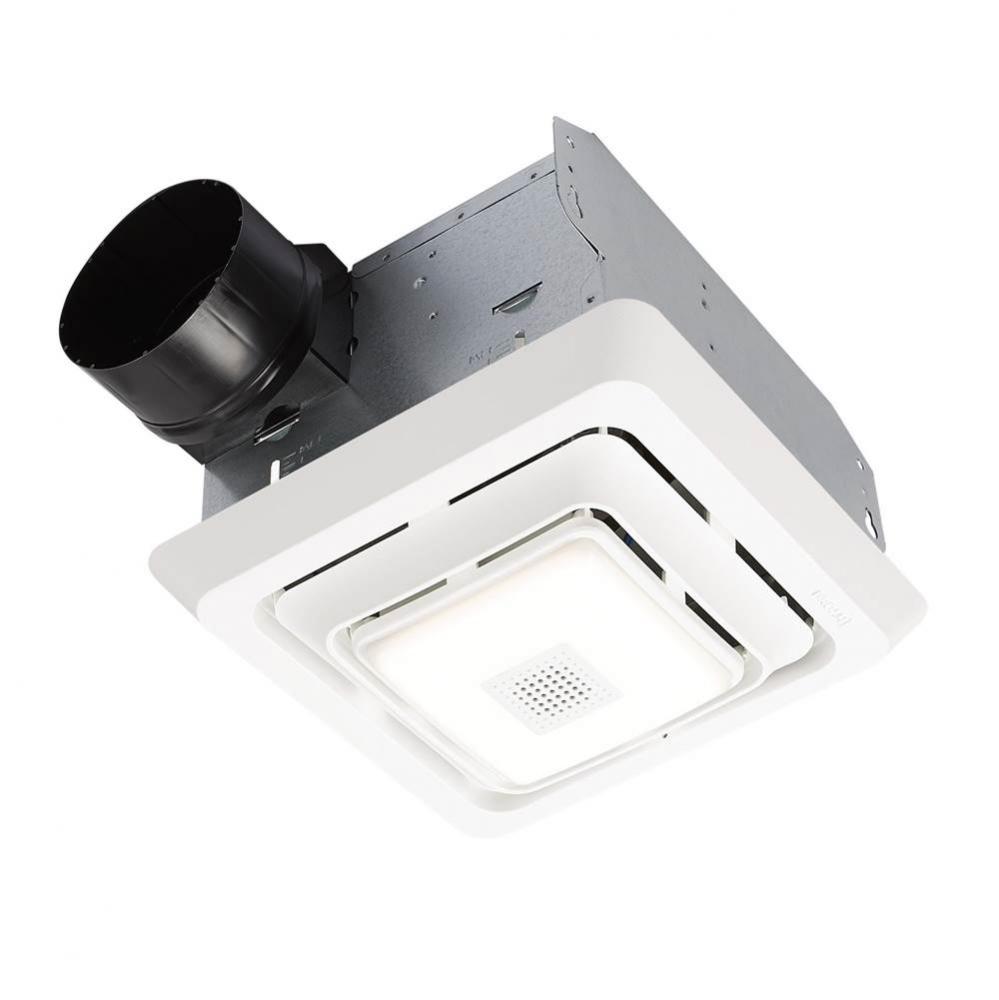 Bluetooth&#xae; Speaker Bath Exhaust Ventilation Fan w/ LED Light, 80 CFM