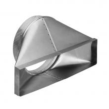 Broan Nutone 427 - 10'' Round Horizontal Transition for Range Hoods and Bath Ventilation Fans