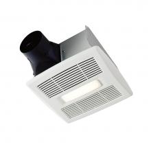 Broan Nutone AE110SL - Broan InVent Series 110 cfm Humidity Sensing Ventilation Fan with LED Light, 1.0 Sones Energy Star