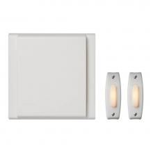 Broan Nutone BKL342LWH - Builder Kit, Line Voltage Chime with Two Lighted White Pushbuttons