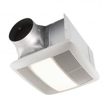 Broan Nutone QTXEN150FLT - NuTone QTXE Series 150 cfm Ventilation Fan/Light with White Grille, 1.4 Sones Energy Star Certifie