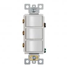 Broan Nutone P3RW - Broan-NuTone® 3-Function Rocker Switch Wall Control for Bathroom Exhaust Fan