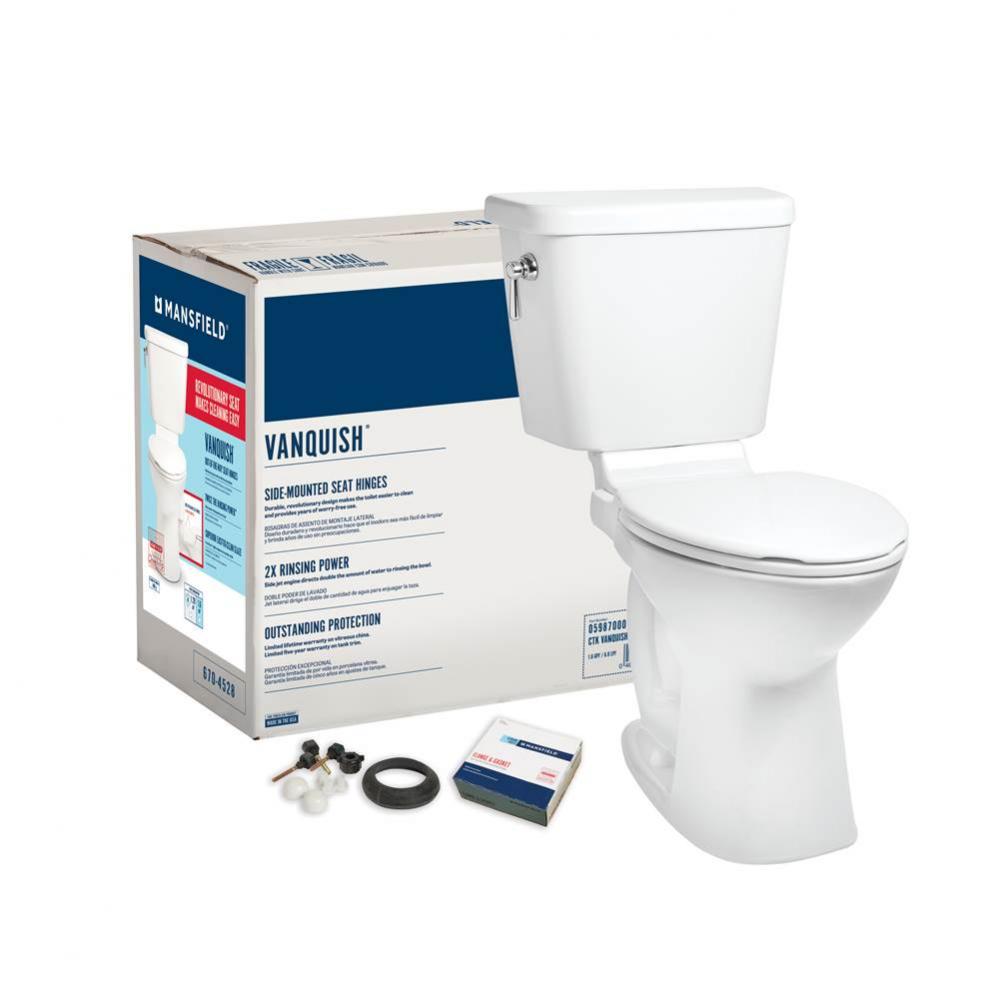 Vanquish 1.28 Elongated SmartHeight Complete Toilet Kit