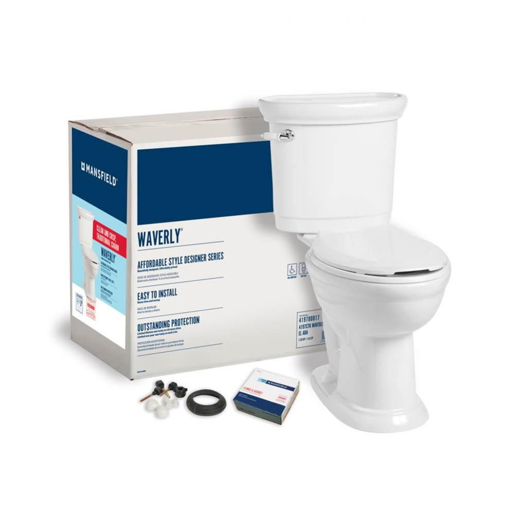 Waverly 1.28 Elongated SmartHeight Complete Toilet Kit