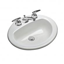 Mansfield Plumbing 237810000 - LAV 237 8'' WHT MS OVAL 20X17