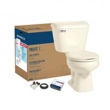 Mansfield Plumbing 013010517 - Pro-Fit 1 1.6 Round Complete Toilet Kit