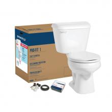 Mansfield Plumbing 041300017 - Pro-Fit 1 1.28 Round Complete Toilet Kit