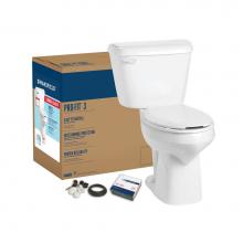 Mansfield Plumbing 041370018 - Pro-Fit 3 1.28 Elongated SmartHeight Complete Toilet Kit
