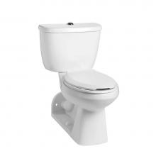Mansfield Plumbing 151-154WHT - QuantumOne 1.0 Elongated SmartHeight Rear-Outlet Floor-Mount Toilet Combination