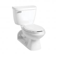 Mansfield Plumbing 149-155WHT - Quantum 1.28 Elongated Rear-Outlet Floor-Mount Toilet Combination