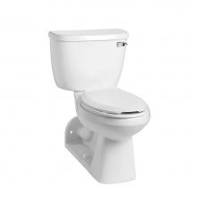 Mansfield Plumbing 151-123RHWHT - Quantum 1.6 Elongated SmartHeight Rear-Outlet Floor-Mount Toilet Combination