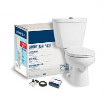 Mansfield Plumbing 043800017 - Summit Dual Flush Round Complete Toilet Kit