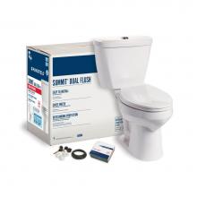 Mansfield Plumbing 043840017 - Summit Dual Flush Elongated SmartHeight Complete Toilet Kit