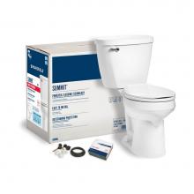 Mansfield Plumbing 038810087 - Summit 1.28 Round SmartHeight Complete Toilet Kit