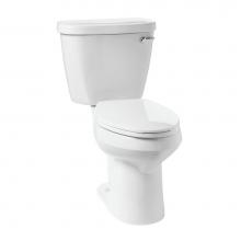 Mansfield Plumbing 385-386RHWHT - Summit 1.6 Elongated SmartHeight 10'' Rough-In Toilet Combination