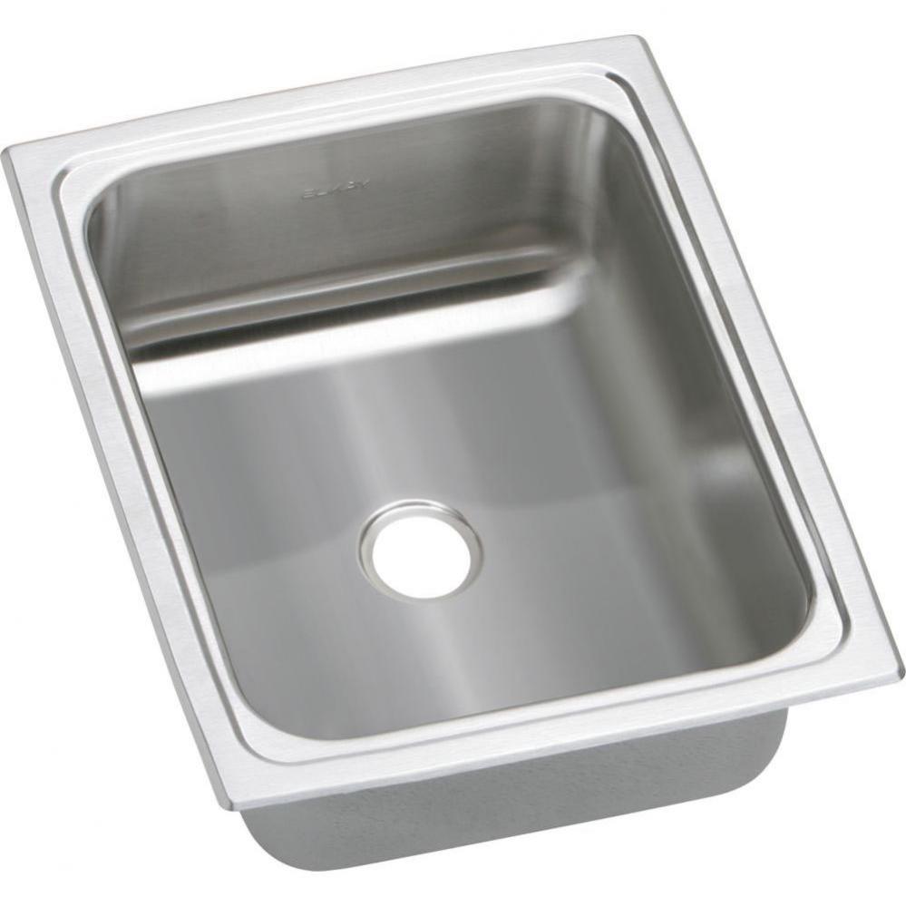 Celebrity Stainless Steel 12-1/2&apos;&apos; x 15&apos;&apos; x 6-1/8&apos;&apos;, Single Bowl Dro