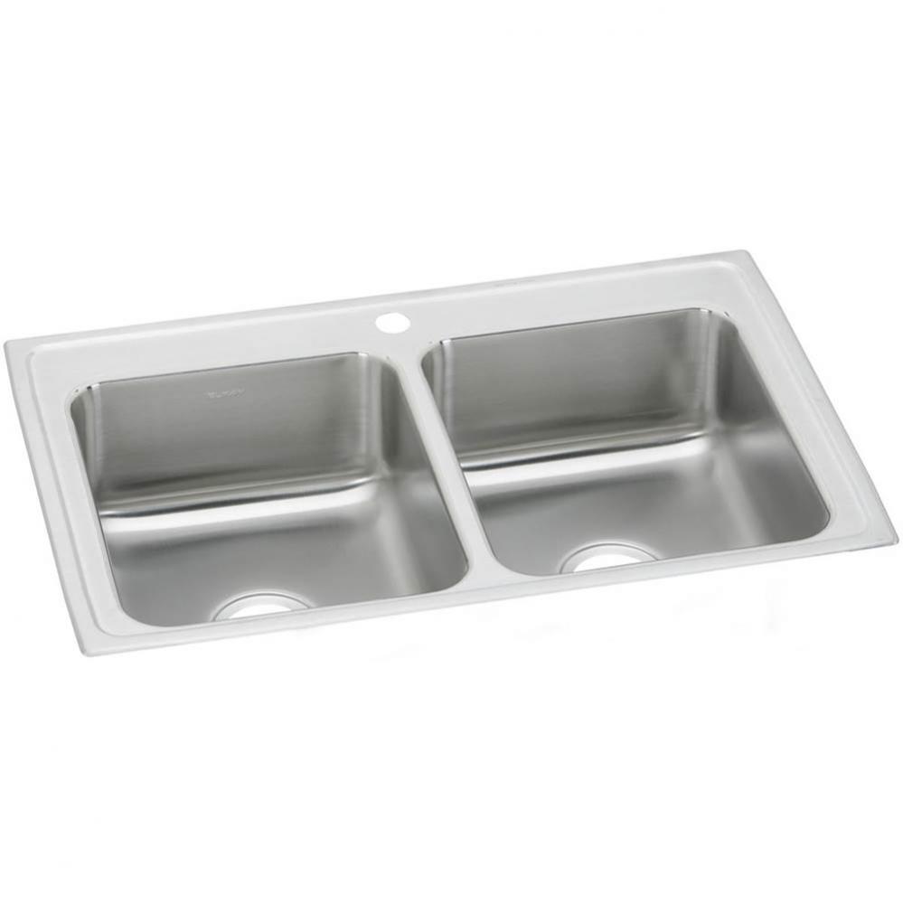 Celebrity Stainless Steel 23&apos;&apos; x 17&apos;&apos; x 6-1/8&apos;&apos;, Equal Double Bowl D