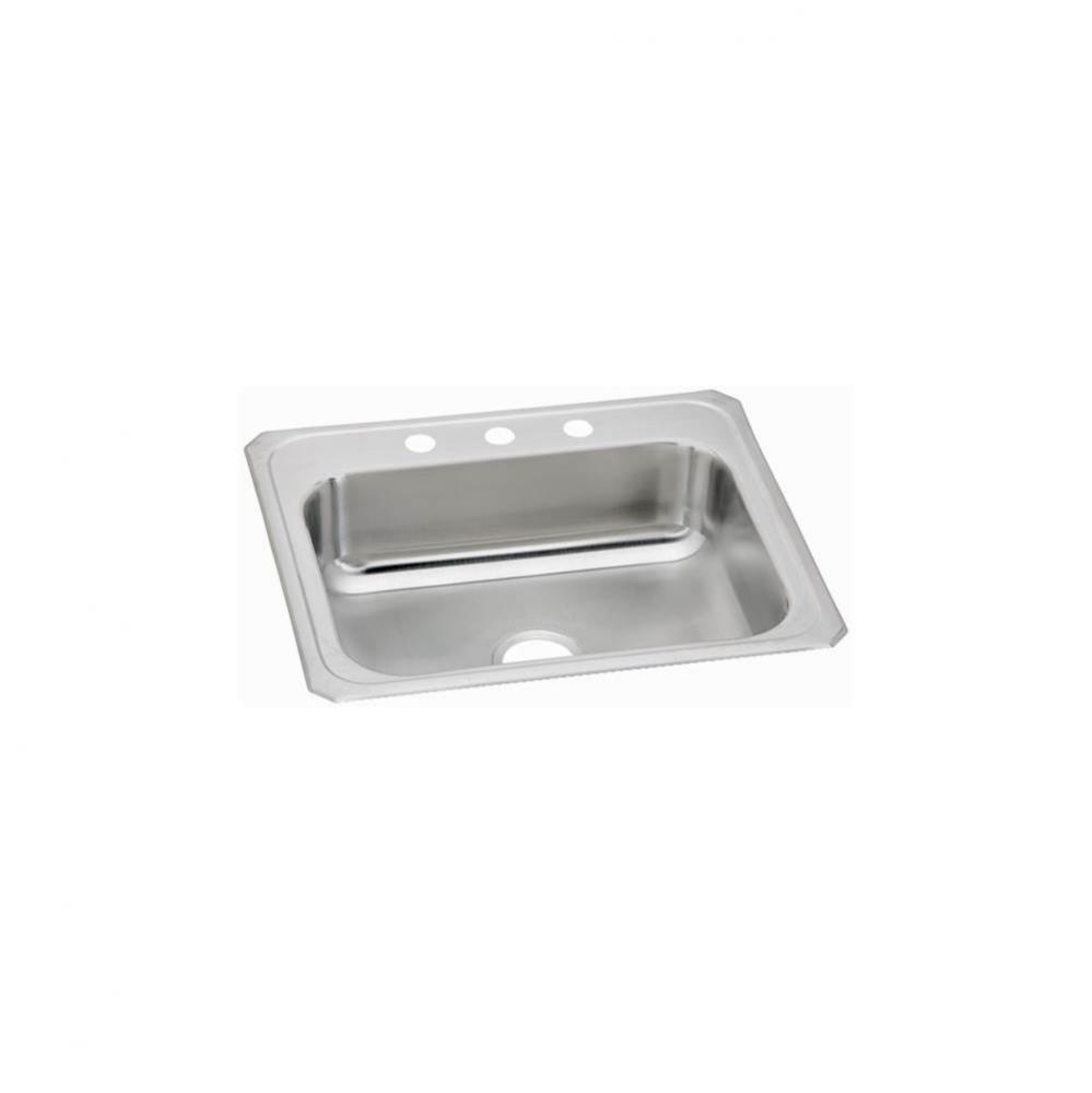 20 Gauge Stainless Steel 31&apos;&apos; x 22&apos;&apos; x 6.875&apos;&apos; Single Bowl Drop-in K