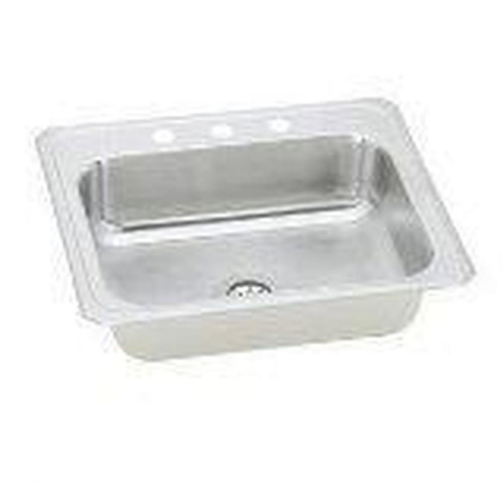 20 Gauge Stainless Steel 31&apos;&apos; x 22&apos;&apos; x 6.875&apos;&apos; Single Bowl Drop-in K